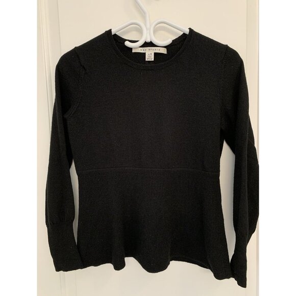 Max Studio Merino Wool Women’s Black Sweater - Picture 1 of 7